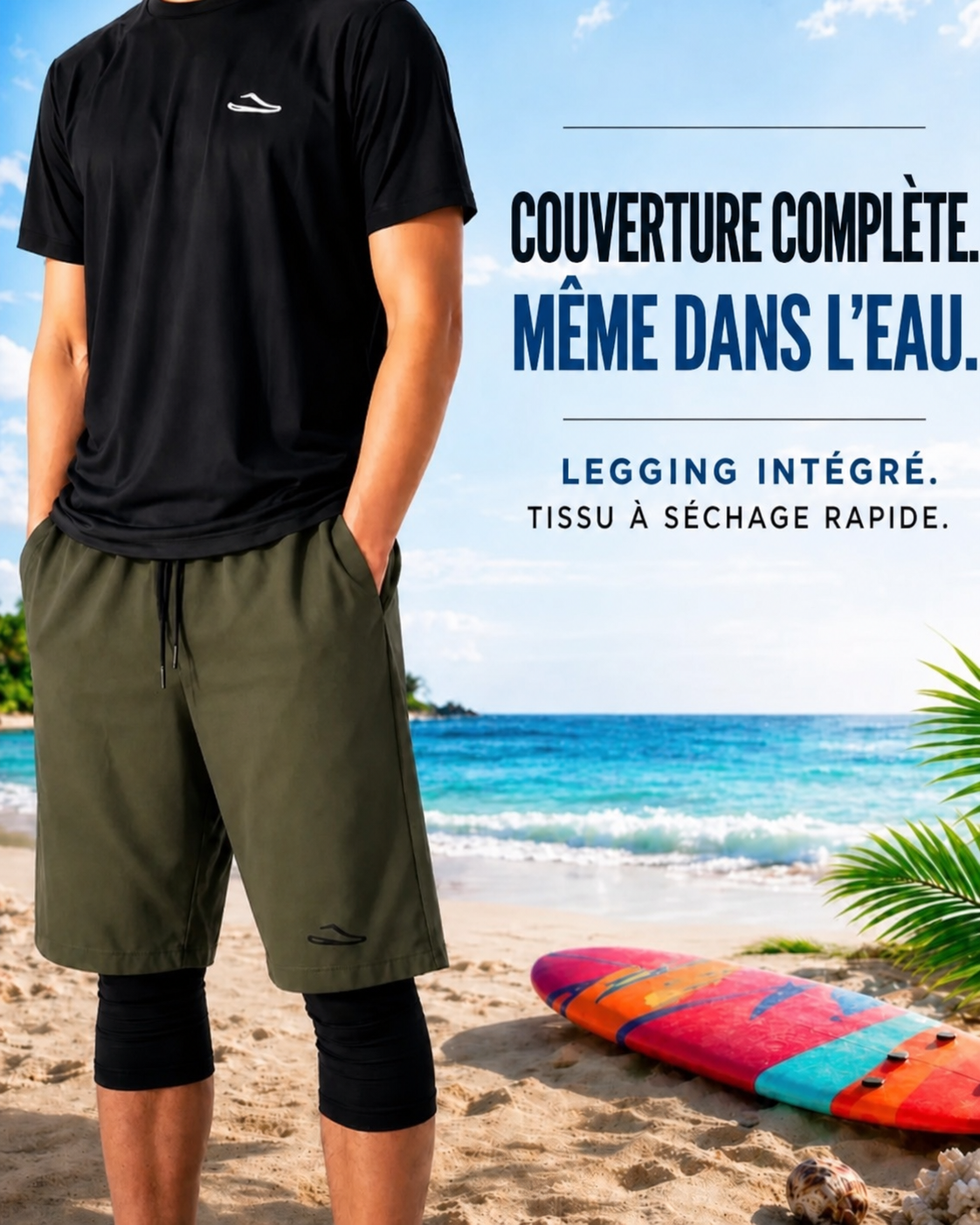 Short de bain premium et pudique