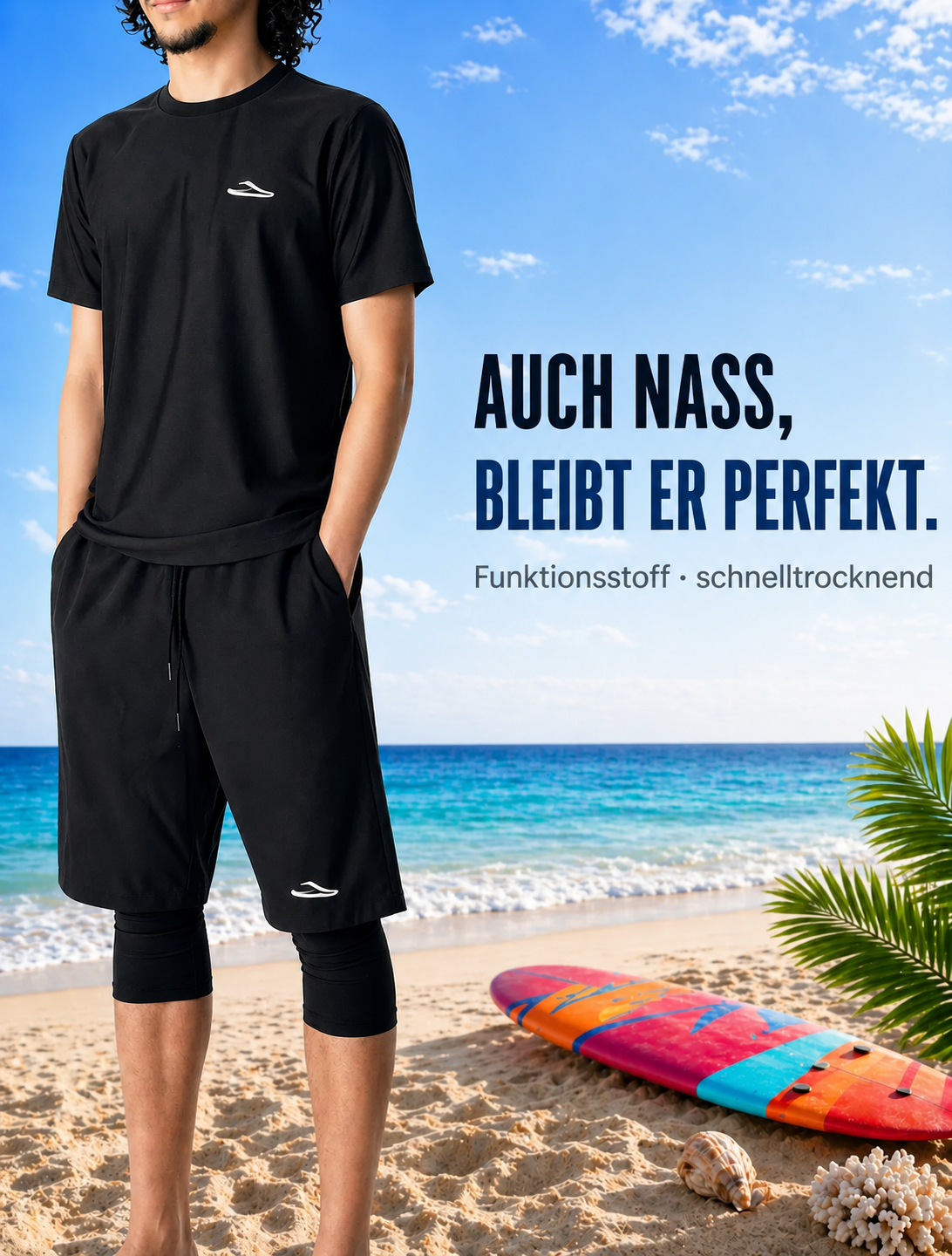Premium-Badeshorts – dezent und bedeckend
