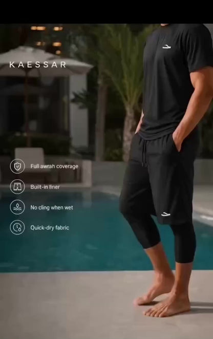 Shorts da bagno modesti premium